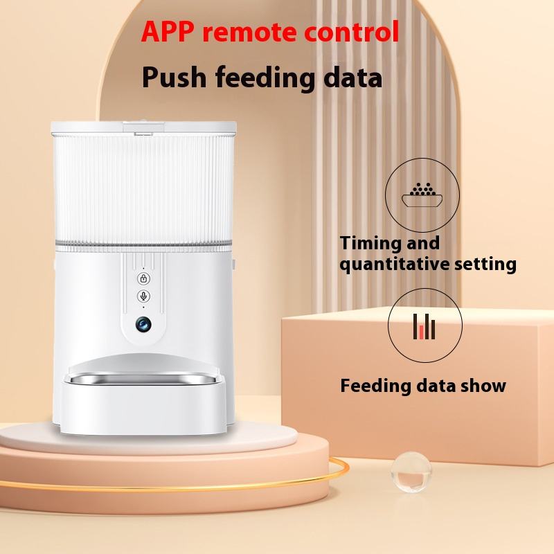 Wi-Fi Smart Pet Feeder with Camera – 3L Automatic Dog & Cat Food Dispenser