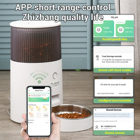 Smart Automatic Pet Feeder for Cats & Dogs – Timed Food Dispenser