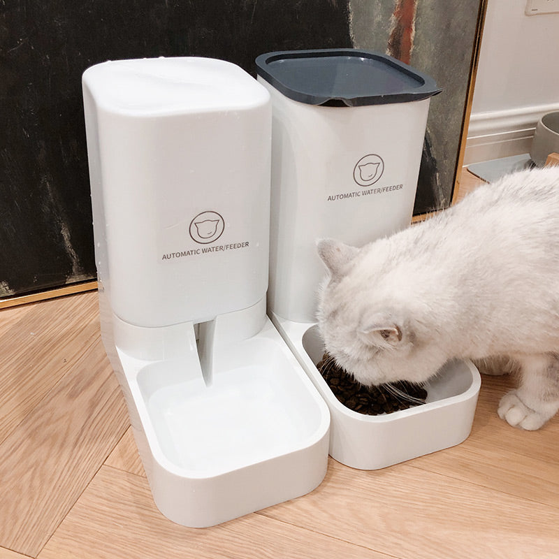 Automatic Pet Feeder & Water Dispenser for Dogs & Cats